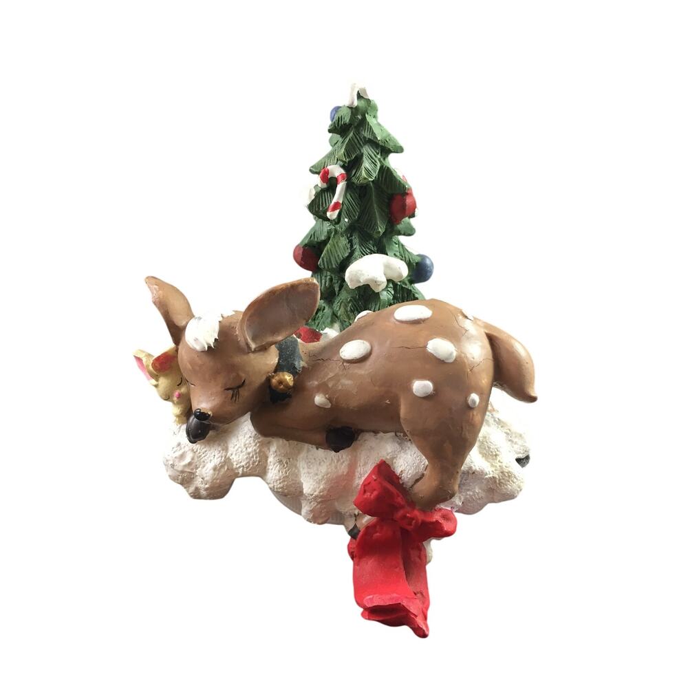 Adorable Reindeer, Rabbit, and Christmas Tree Shelf Sitter – Seasonal Decoration